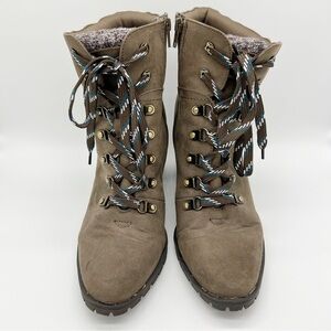 Kelly & Katie Yustin Lace Up Boots Toffee Espresso Size 10M